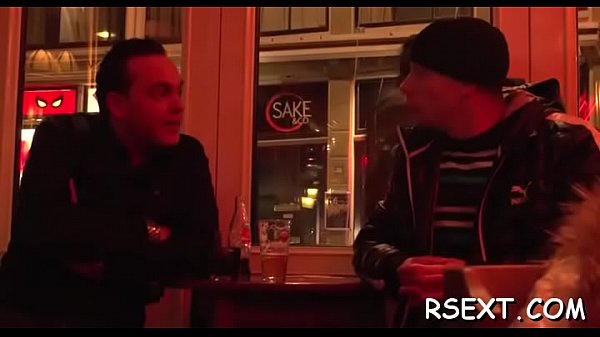 Excited old chap gets it on in the amsterdam redlight district