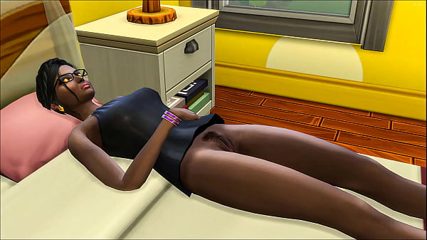 步骤发现他赤身裸体地躺在床上，他看着她自慰，然后爬到她身上，用他的鸡巴轻轻抚摸她，不知道他醒着，并告诉他闭嘴，操她 - 印度和