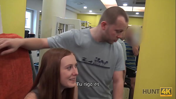 HUNT4K. Cuckold for money allows hunter to fuck his girlfriend in empty gym