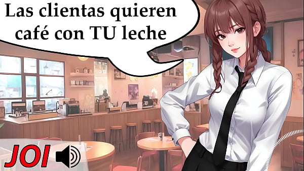 Run without stopping the sexual cafeteria. JOI hentai in Spanish.