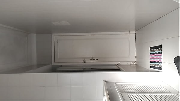 Delicious bastard with a big dick went to urinate