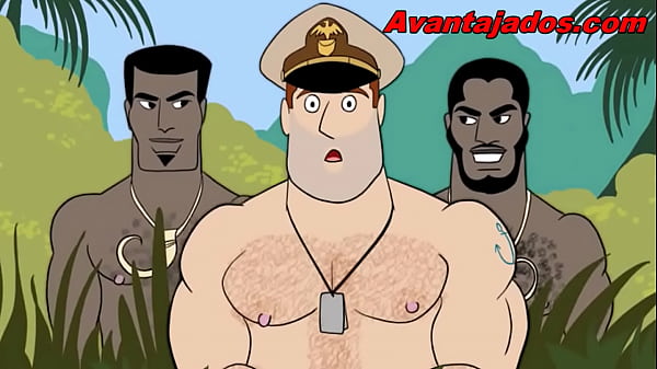 Porn in Cartoon with Gay Military