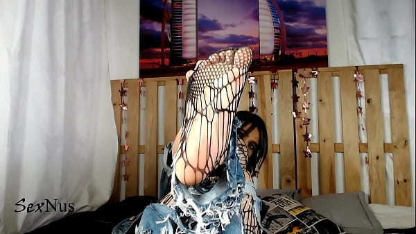 Foot fetish with tights